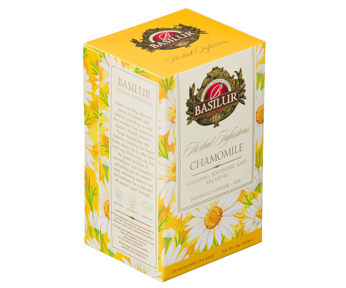 Basilur Herbal Infusions - Chamomile - 20 Enveloped Tea Bags