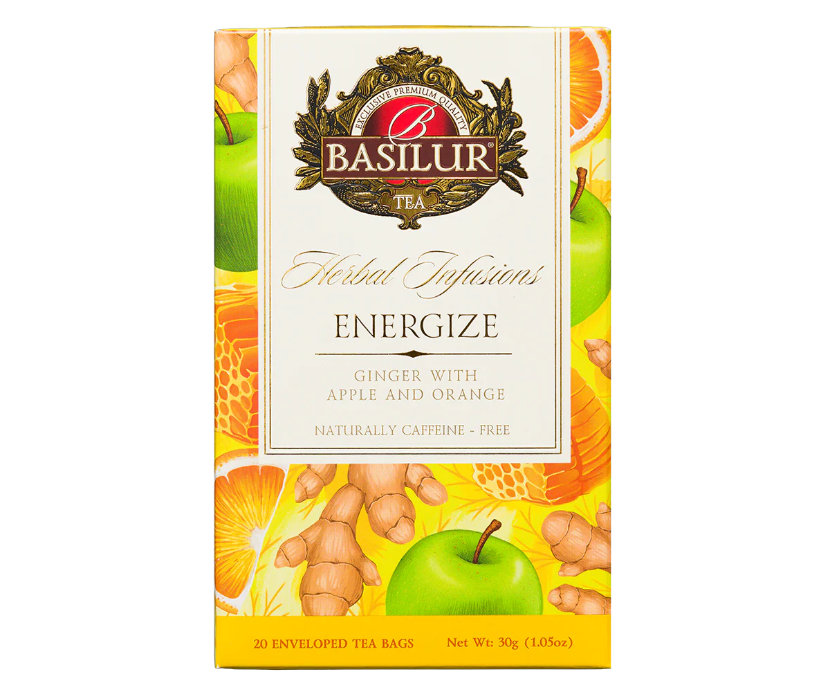 Basilur Herbal Infusions - Energize - 20 Enveloped Tea Bags - Image 5