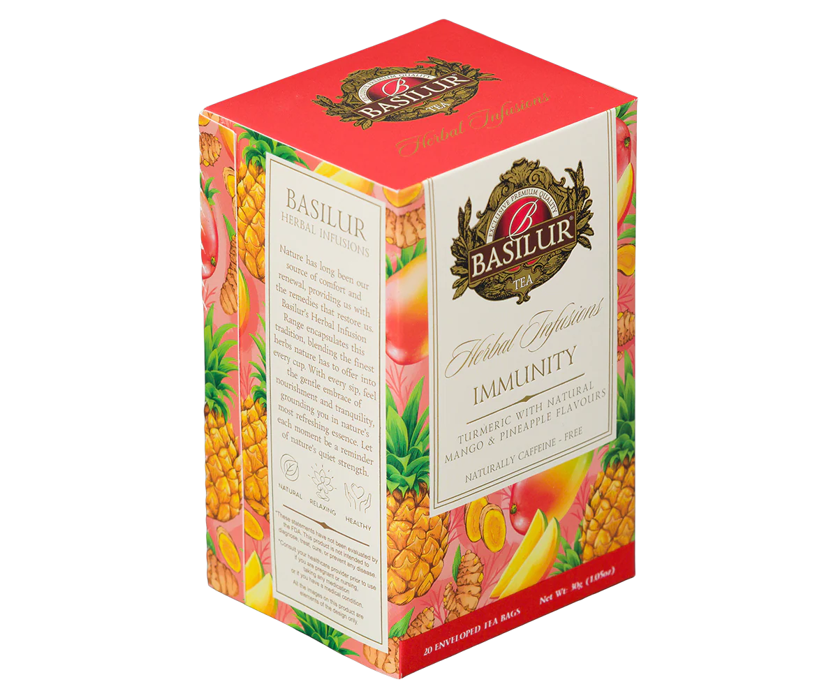 Basilur Herbal Infusions - Immunity - 20 Enveloped Tea Bags