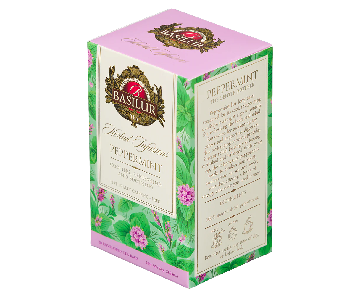 Basilur Herbal Infusions - Peppermint - 20 Enveloped Tea Bags - Image 4