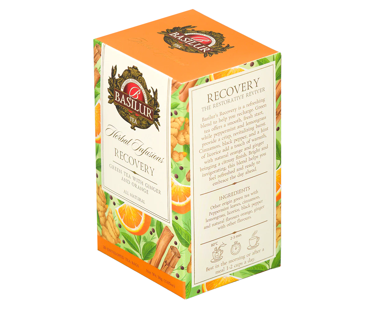 Basilur Herbal Infusions - Recovery - 20 Enveloped Tea Bags - Image 4