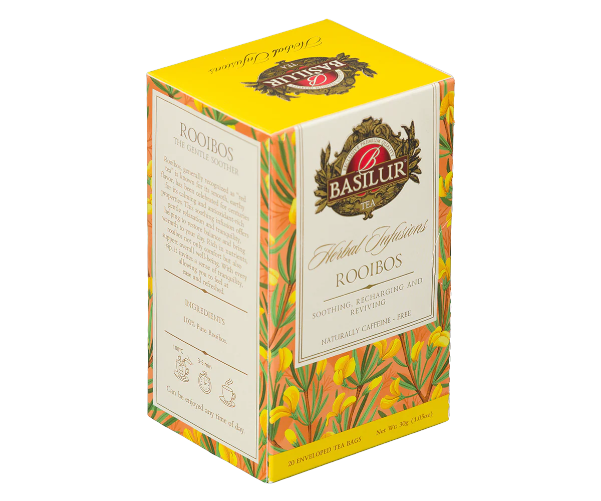 Basilur Herbal Infusions - Rooibos - 20 Enveloped Tea Bags