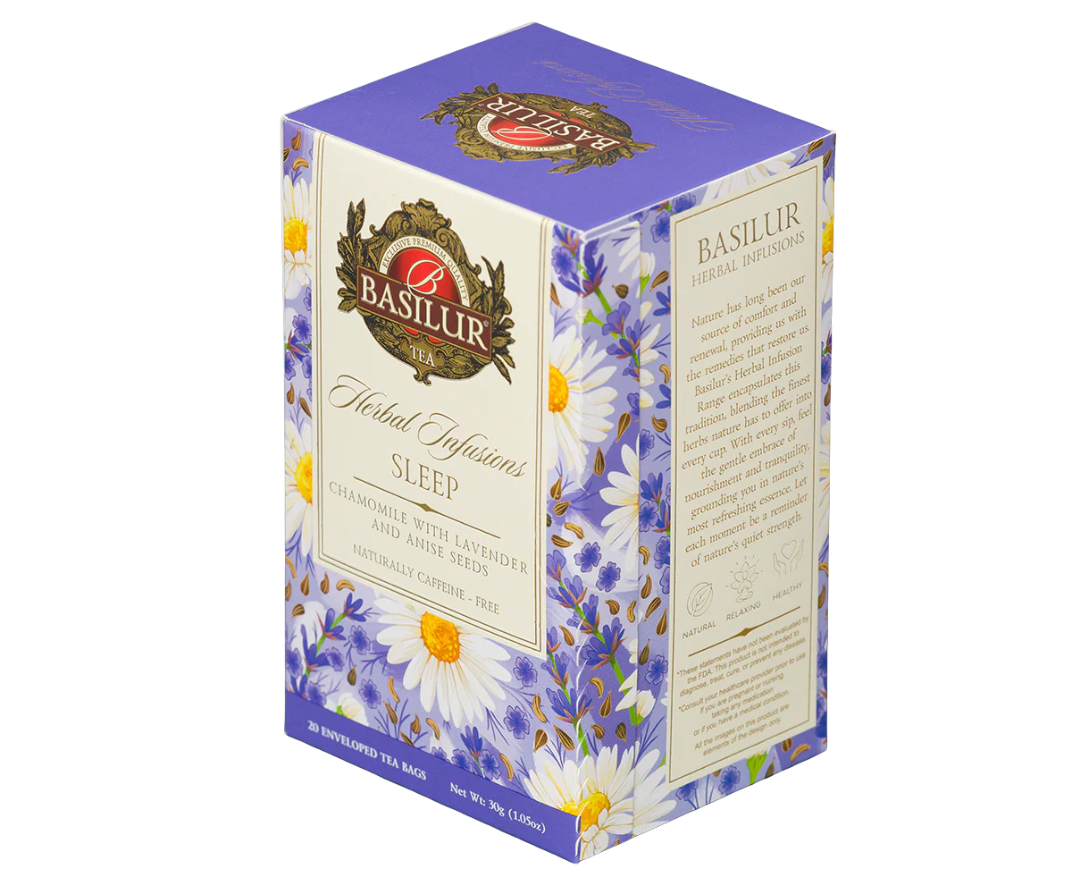 Basilur Herbal Infusions - Sleep - 20 Enveloped Tea Bags - Image 4
