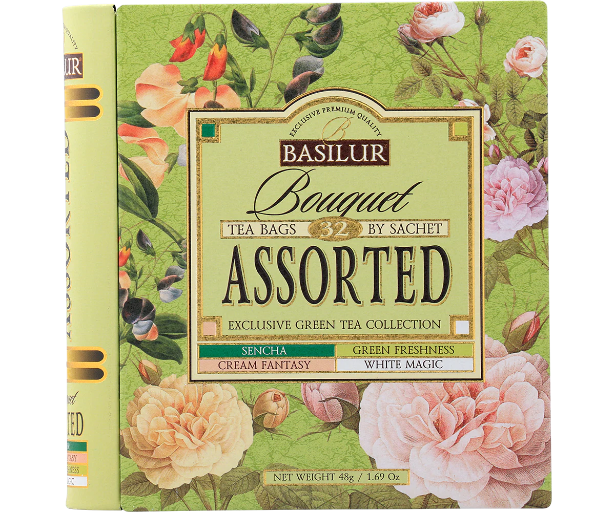 Bouquet Exclusive Green Tea Book - 32 Enveloped Tea Bags - 4 Flavours - Image 5