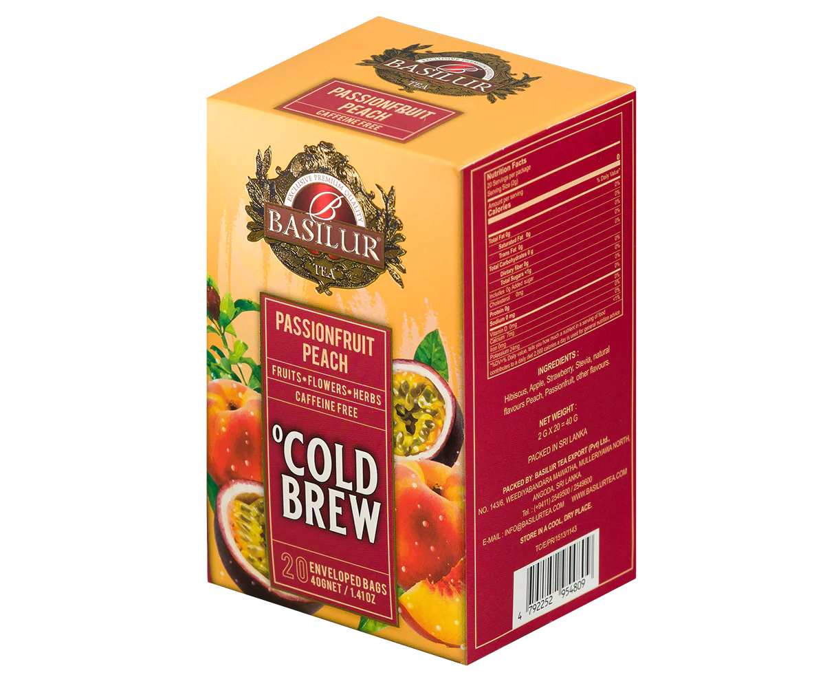 Cold Brew - Passionfruit Peach - 20 Enveloped Tea Bags - Image 4