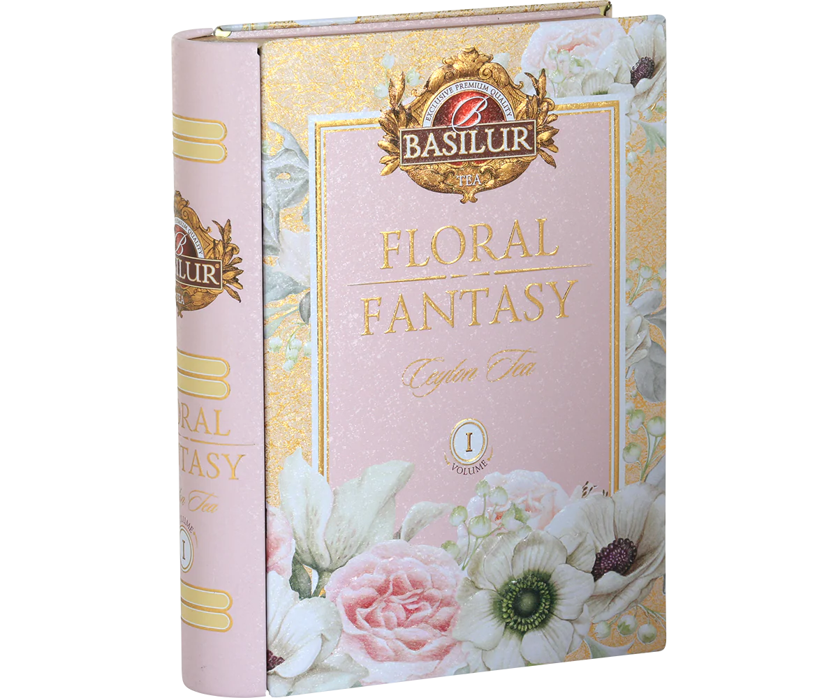Basilur Floral Fantasy Volume I Tea Book - 20 Pyramid Leaf Bags