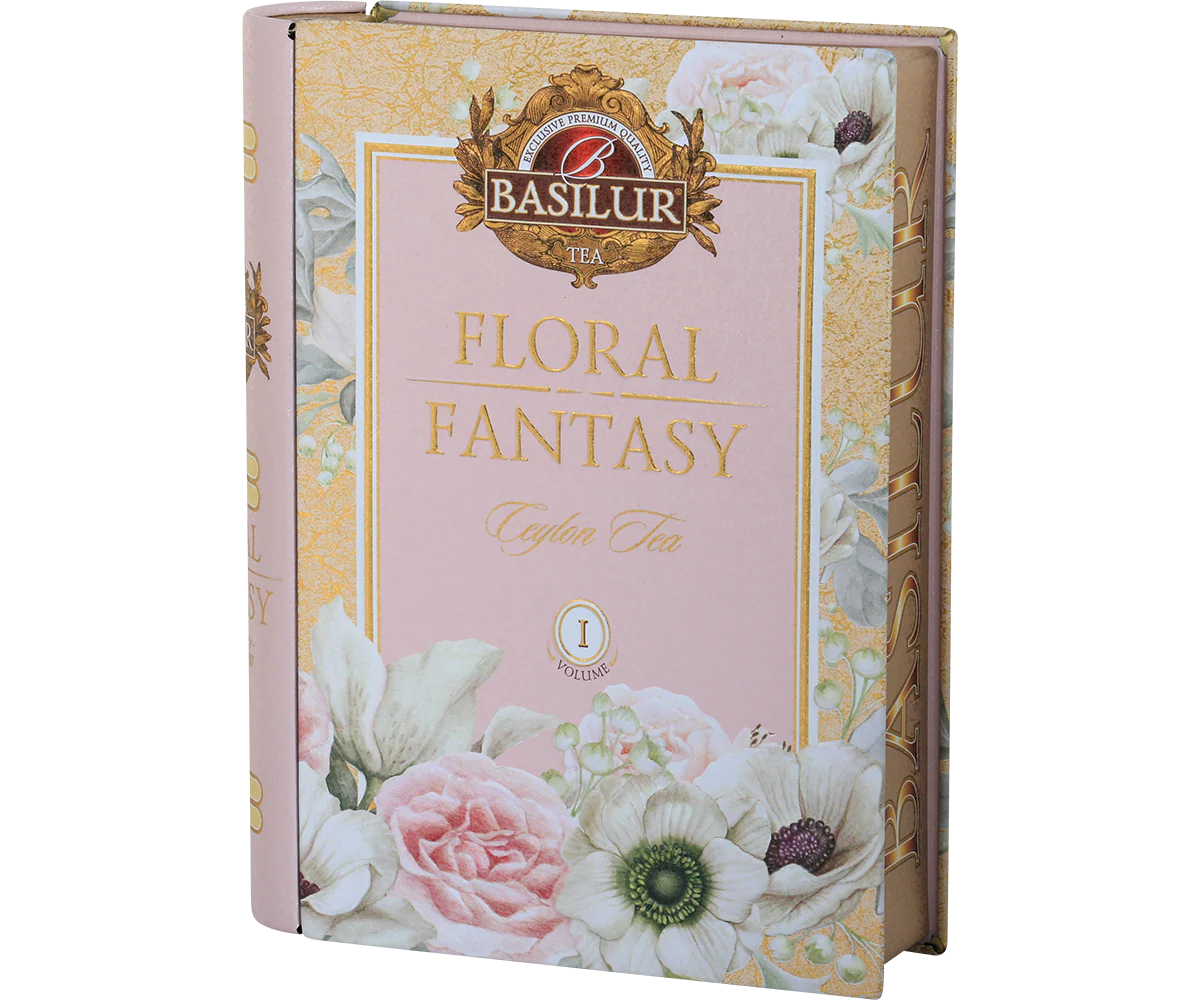 Basilur Floral Fantasy Volume I Tea Book - 20 Pyramid Leaf Bags - Image 3
