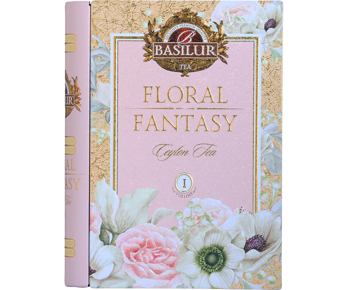 Basilur Floral Fantasy Volume I Tea Book - 20 Pyramid Leaf Bags - Image 4
