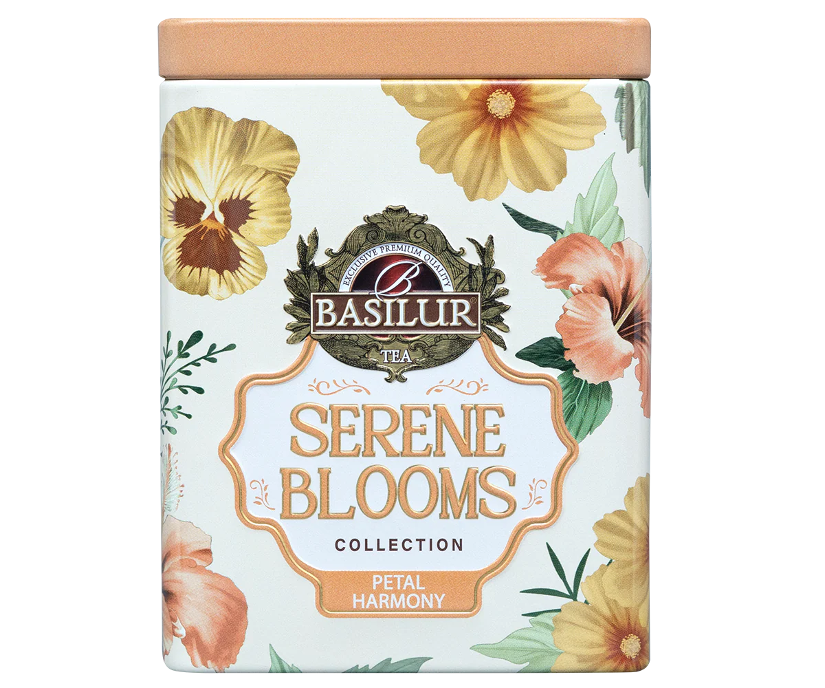 Basilur Serene Blooms Luxury Tin Caddy - Petal Harmony - 75G Loose Leaf - Image 2