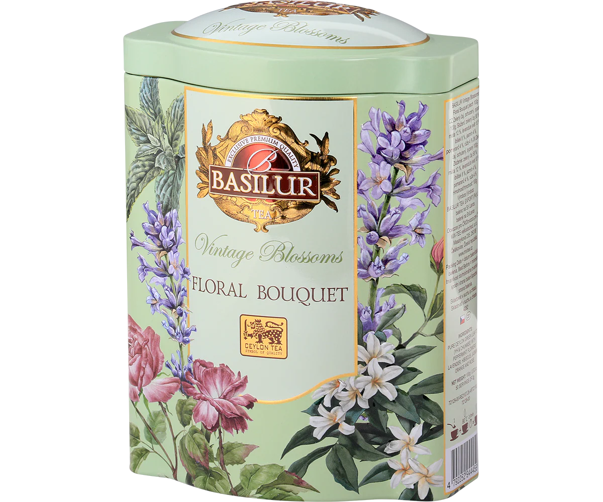 Vintage Blossoms Floral Bouquet - Green Tea - 20 Luxury Pyramid Tea Bags - Image 4