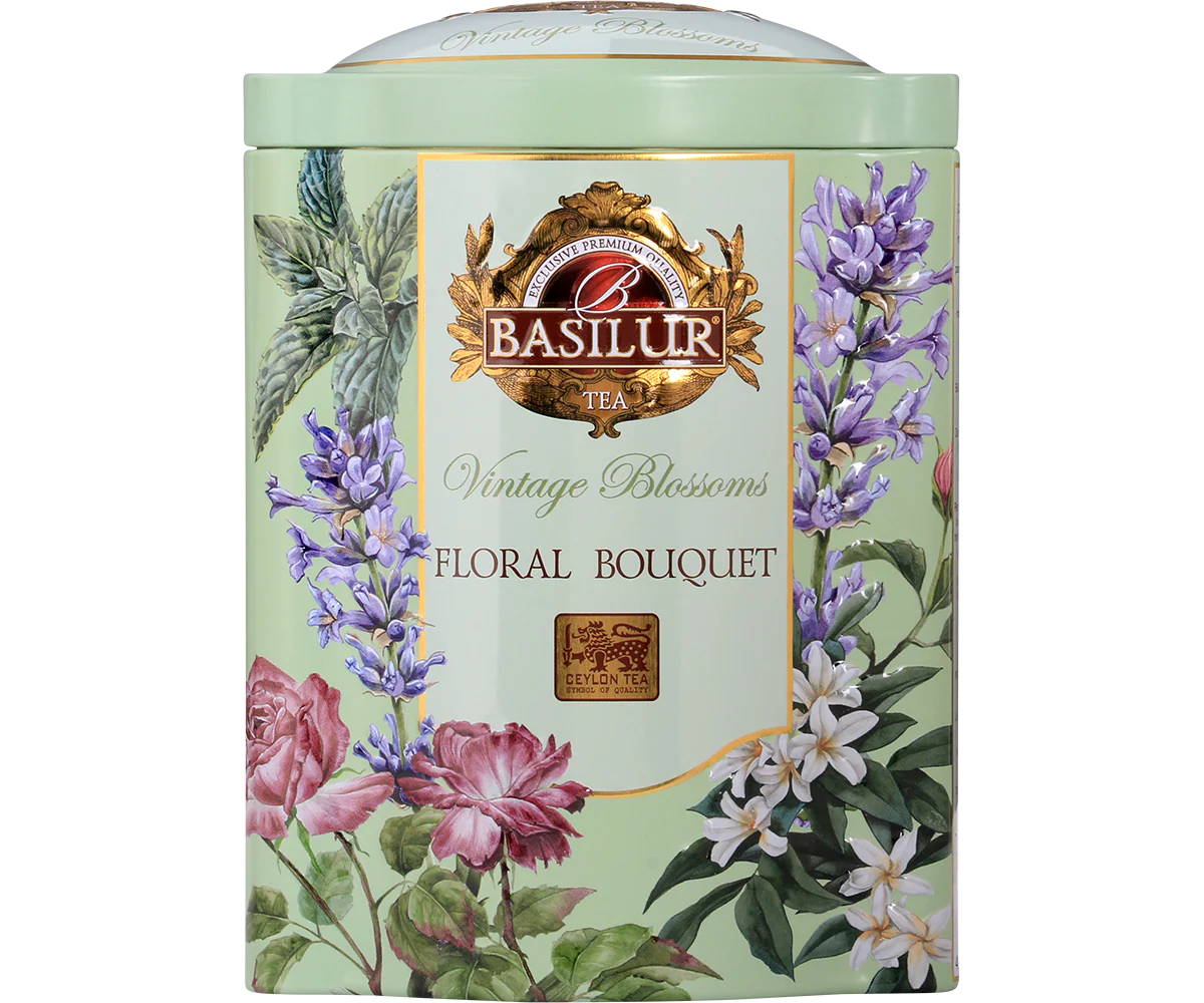 Vintage Blossoms Floral Bouquet - Green Tea - 20 Luxury Pyramid Tea Bags - Image 5