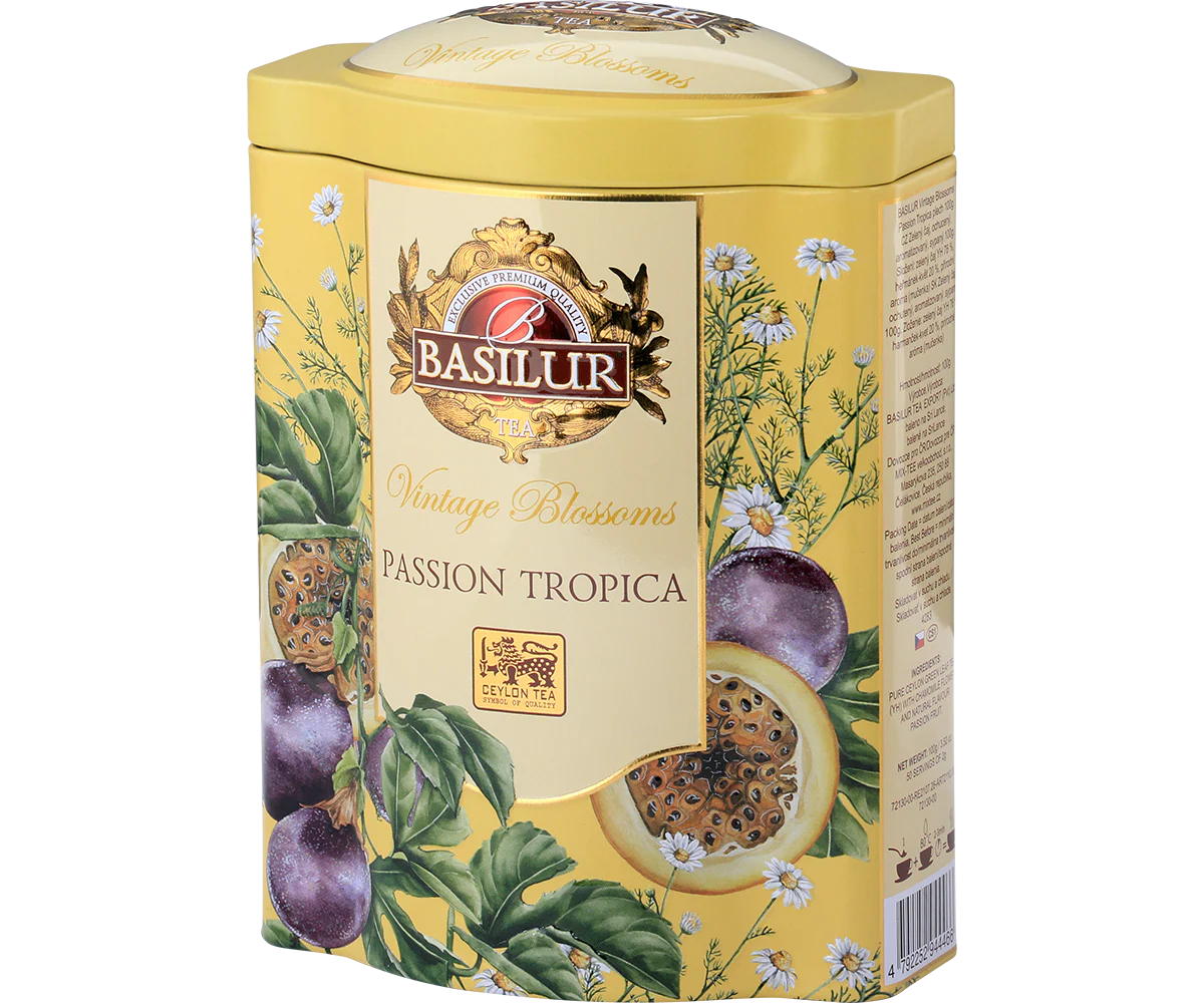 Vintage Blossoms Passion Tropica - Green Tea - 20 Luxury Pyramid Tea Bags - Image 4