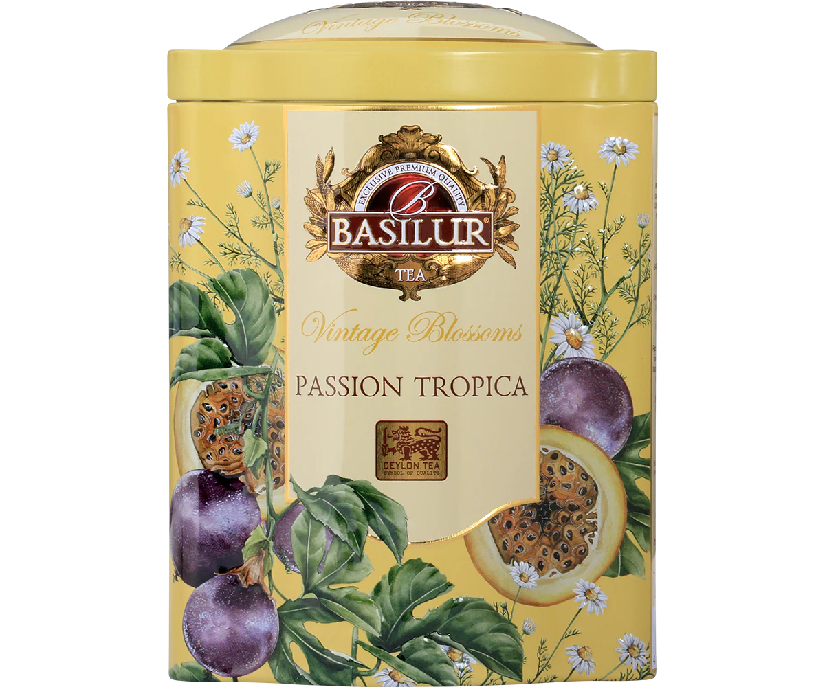 Vintage Blossoms Passion Tropica - Green Tea - 20 Luxury Pyramid Tea Bags - Image 5