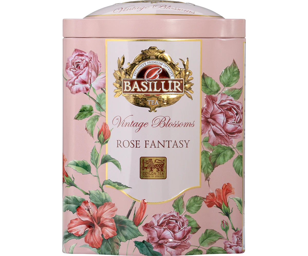 Vintage Blossoms Rose Fantasy - Green Tea - 20 Luxury Pyramid Tea Bags - Image 5