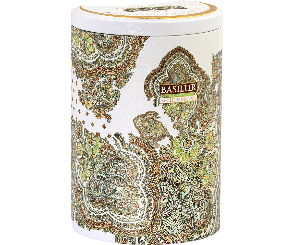 White Moon Tin Caddy - 100g Loose Leaf Milky Oolong Tea
